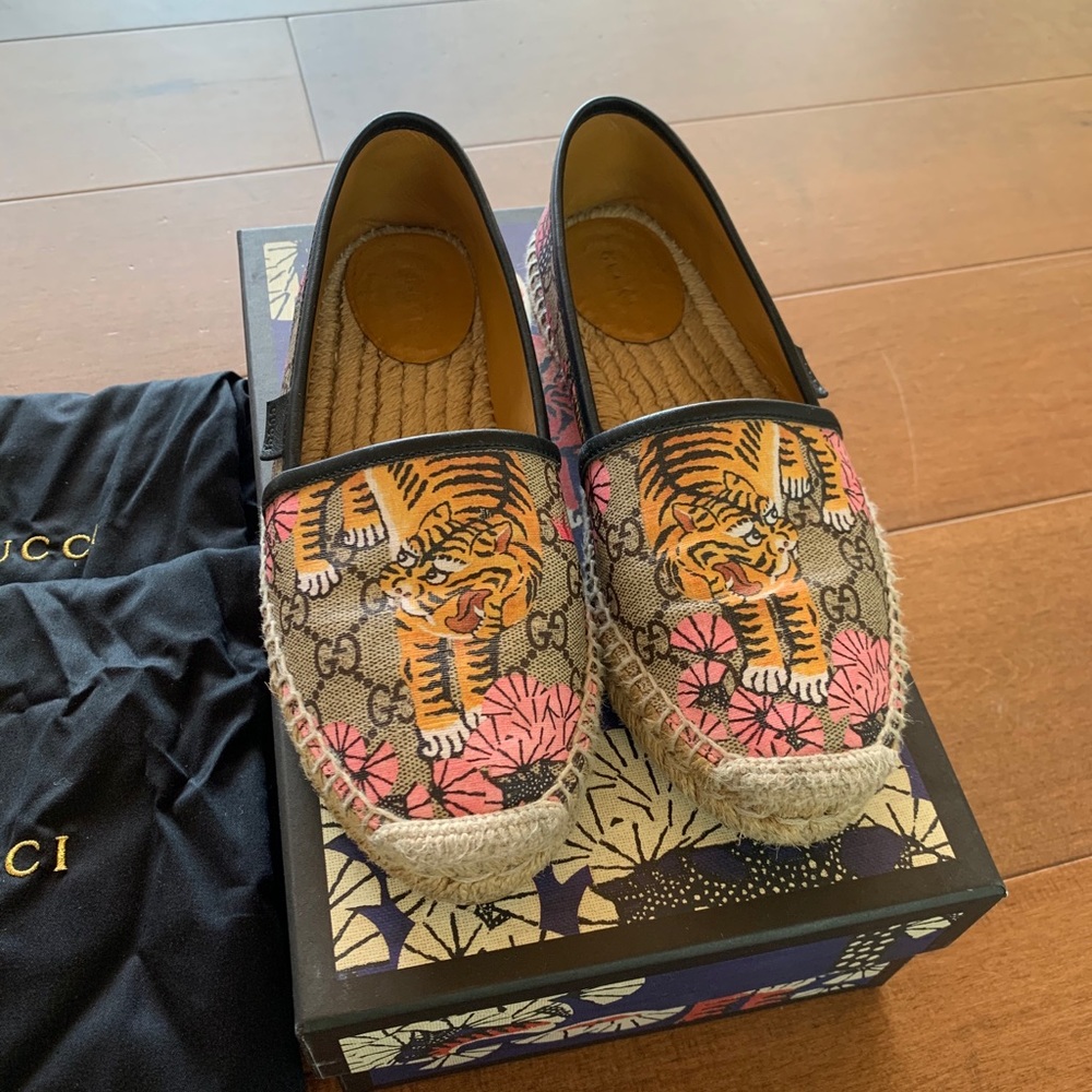 Gucci GG Supreme St. Bengal Espadrilles